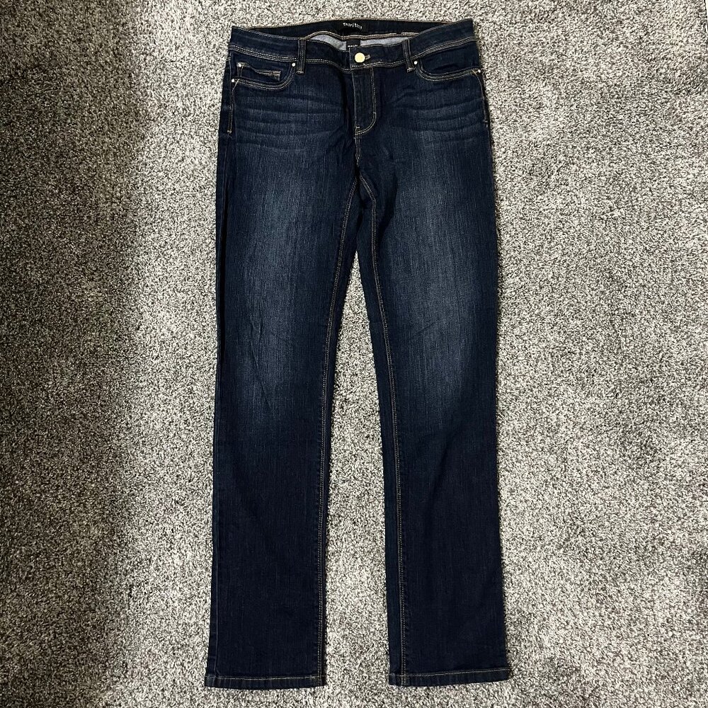 White House Black Market Jeans, Women's size 6R, Slim Leg, blue denim